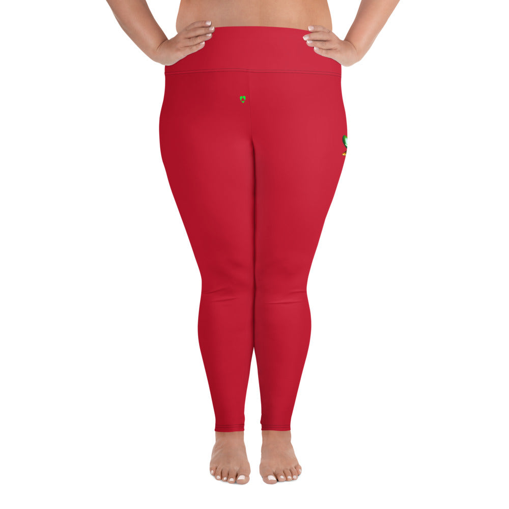 RED SCORPIO PLUS SIZE LEGGINGS NINAH 1