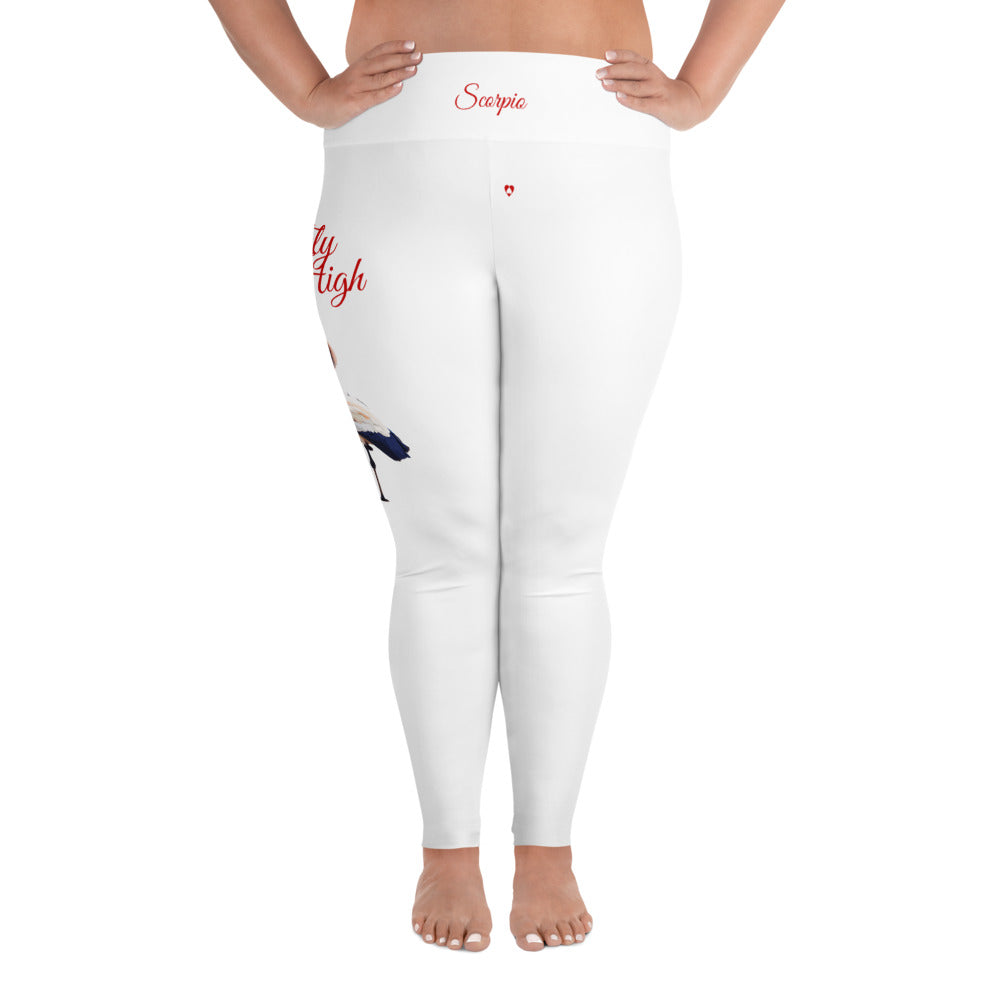 WHITE SCORPIO PLUS SIZE LEGGINGS NINAH 4