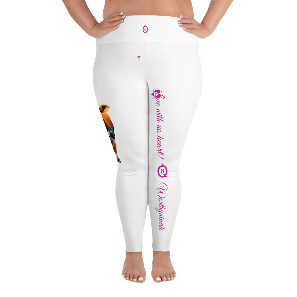 WHITE TAURUS PLUS SIZE LEGGINGS NINAH 1