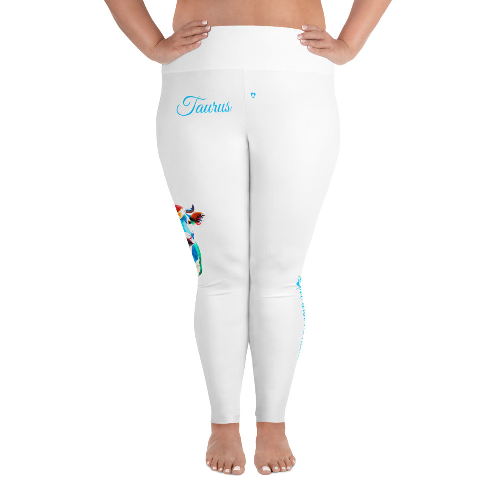 WHITE TAURUS PLUS SIZE LEGGINGS NINAH 2