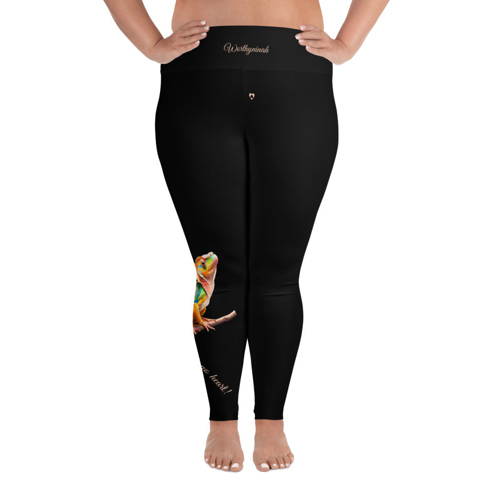 BLACK TAURUS PLUS SIZE LEGGINGS NINAH 3