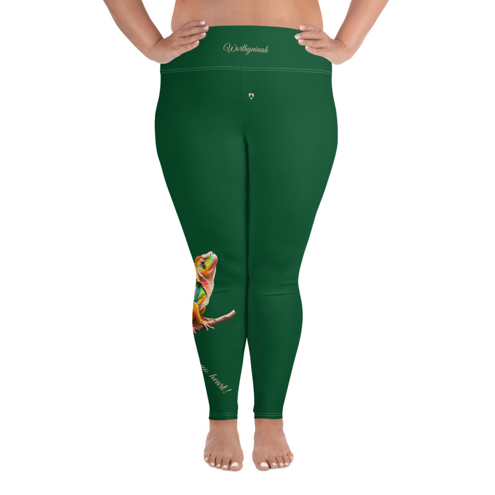 FOREST GREEN TAURUS PLUS SIZE LEGGINGS NINAH 3