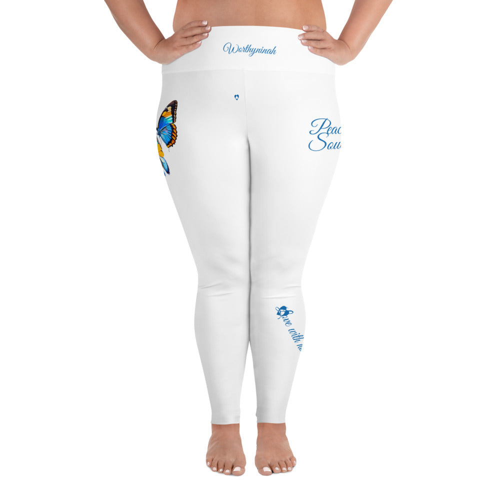 WHITE VIRGO PLUS SIZE LEGGINGS NINAH 1