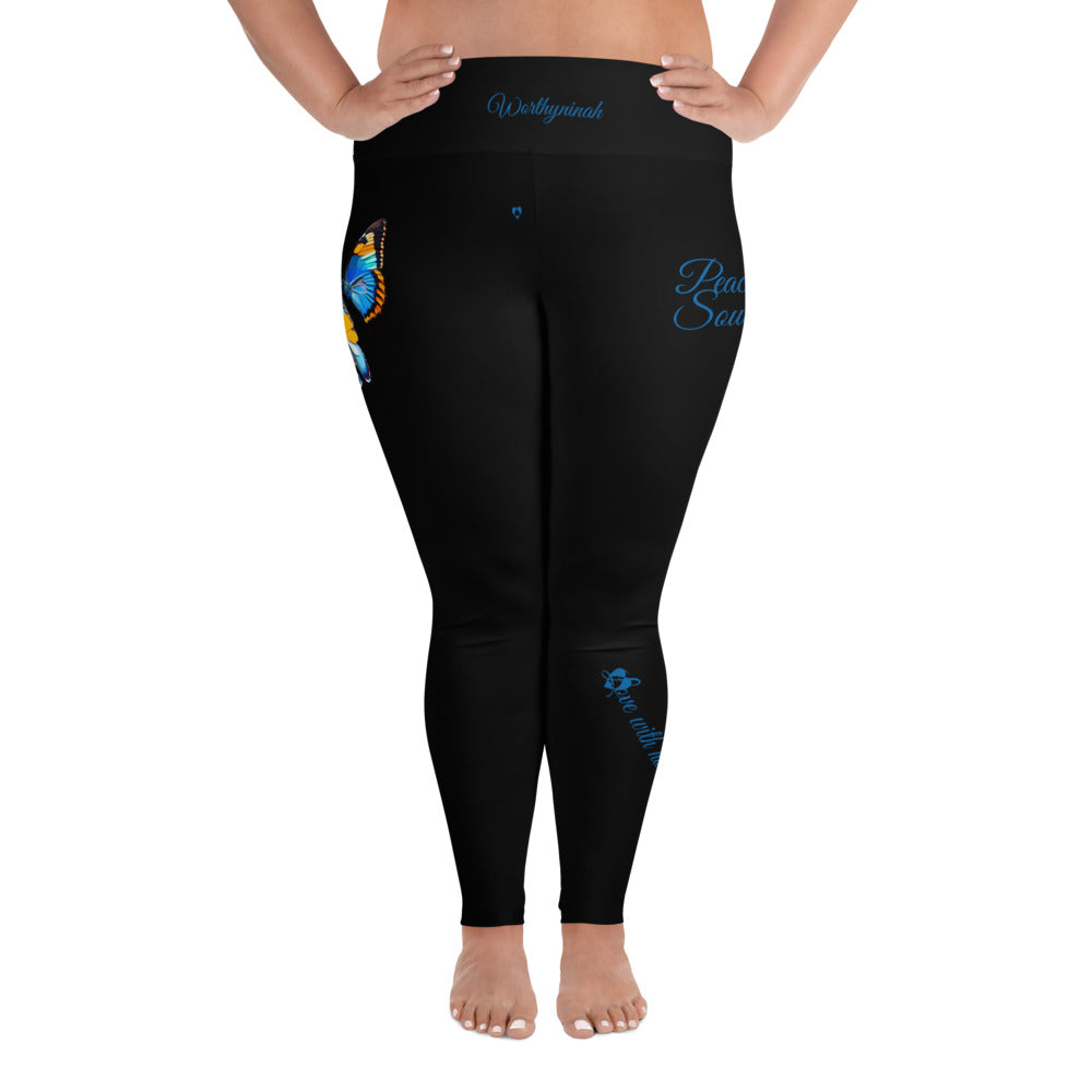 BLACK VIRGO PLUS SIZE LEGGINGS NINAH 1