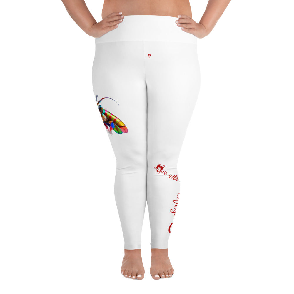 WHITE VIRGO PLUS SIZE LEGGINGS NINAH 2