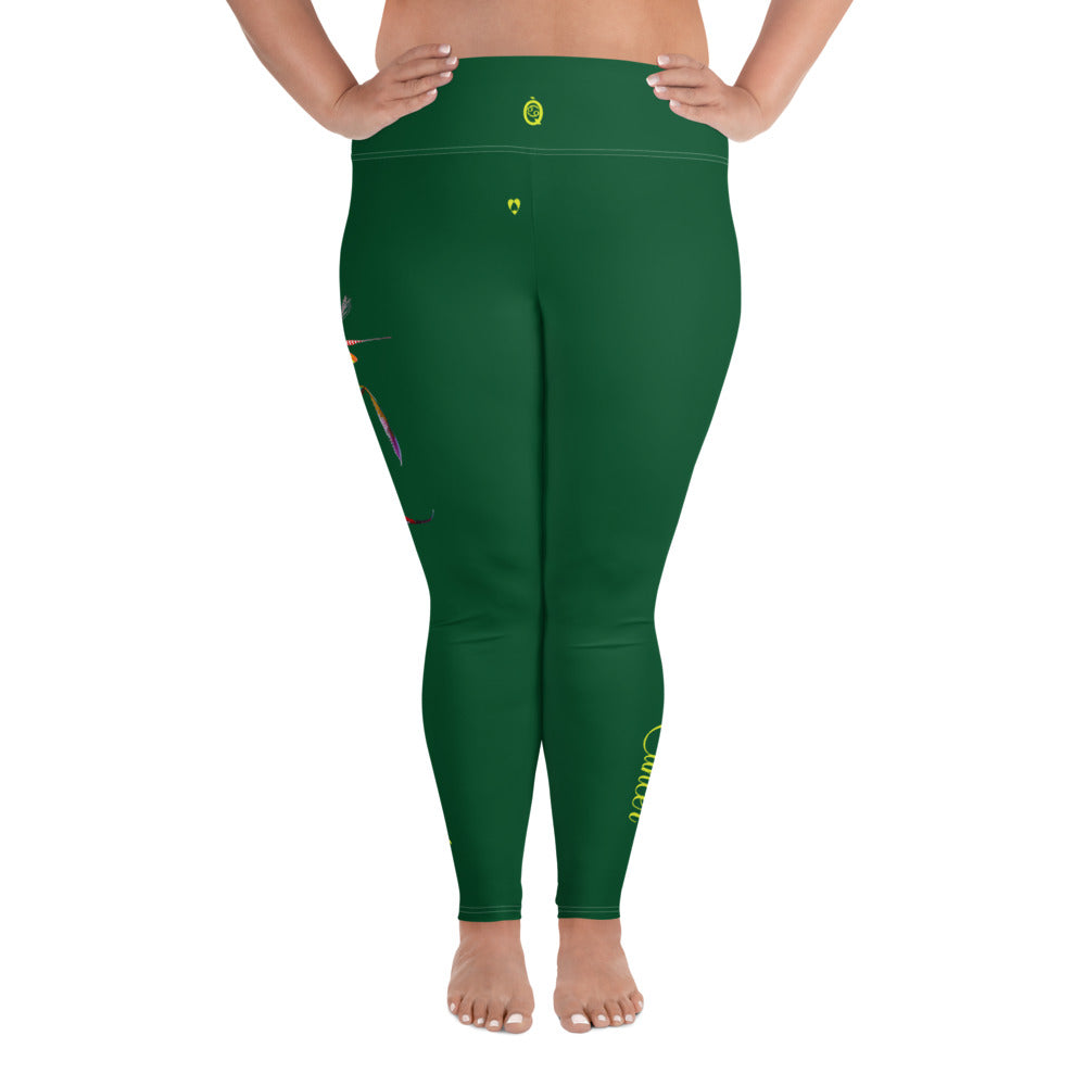 FOREST GREEN CANCER PLUS SIZE LEGGINGS NINAH 5