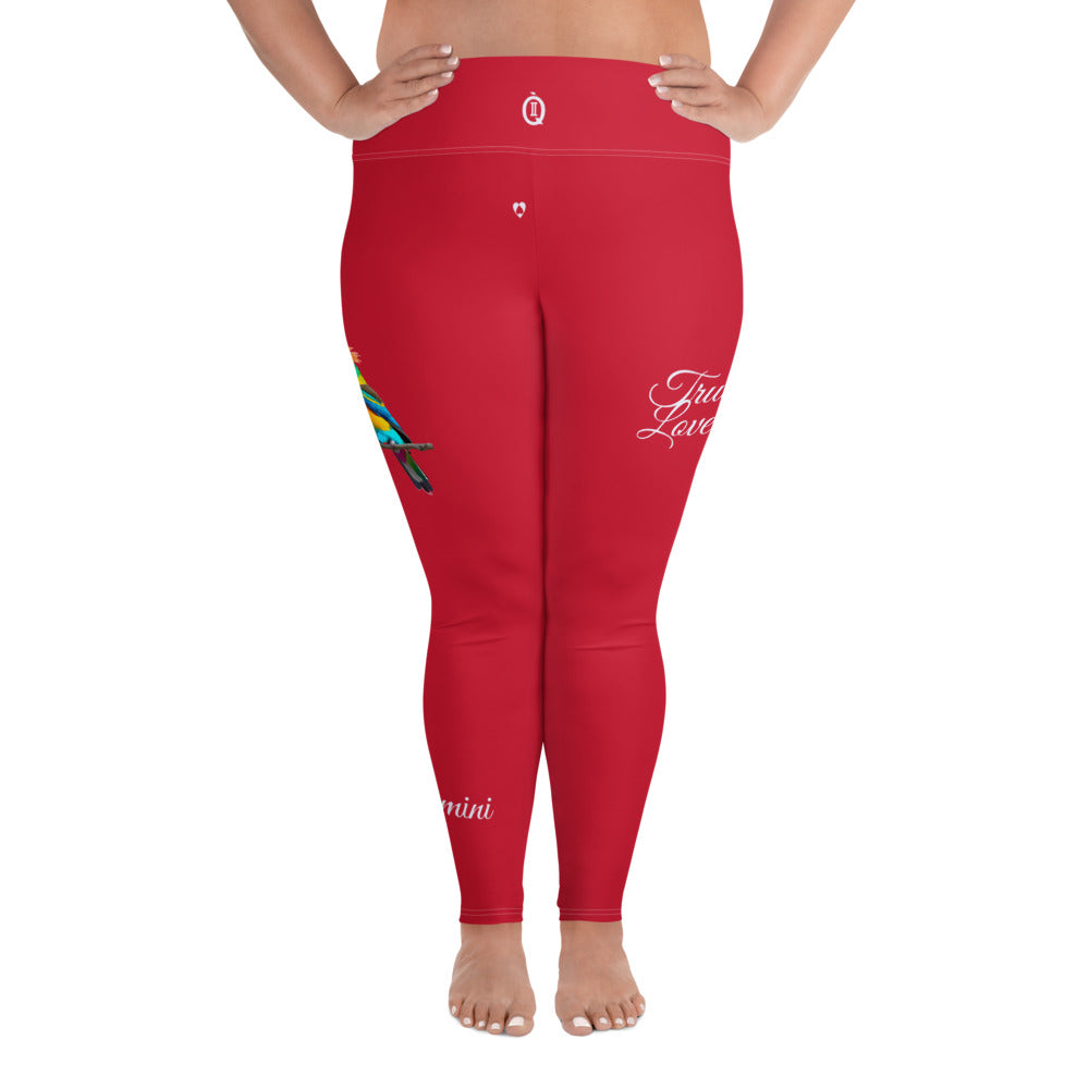 RED GEMINI PLUS SIZE LEGGINGS NINAH 5