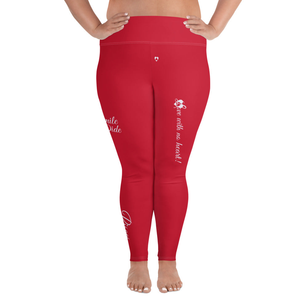 RED PISCES PLUS SIZE LEGGINGS NINAH 5