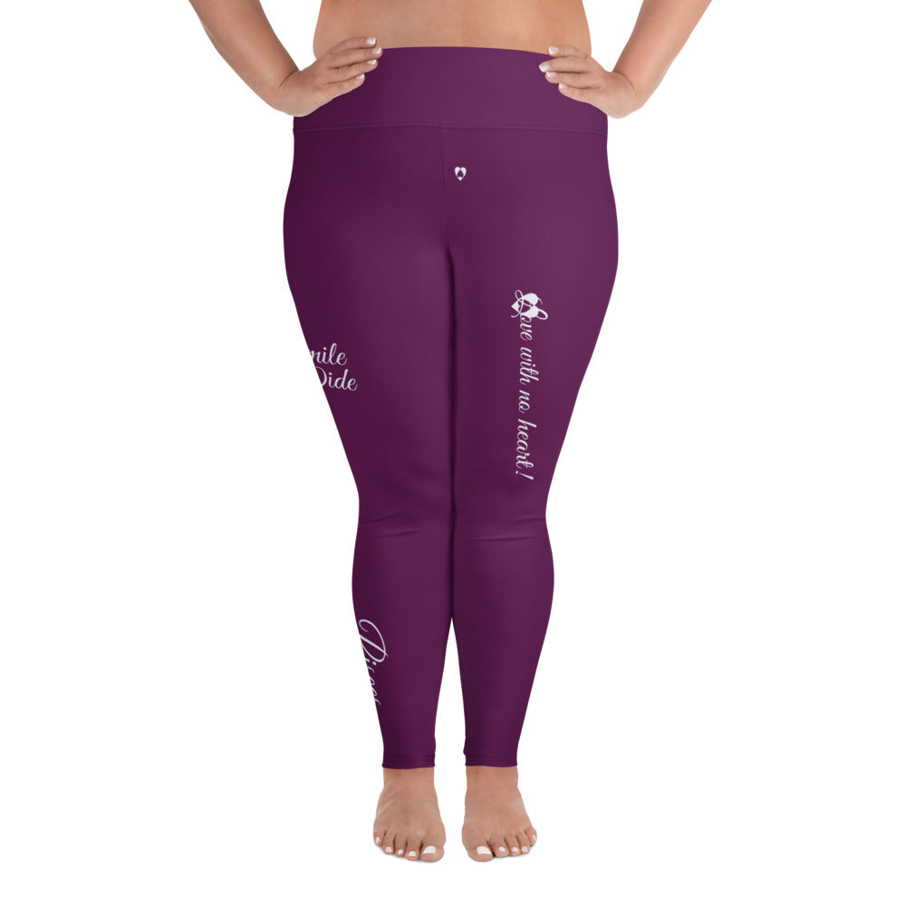 TYRIAN PURPLE PISCES PLUS SIZE LEGGINGS NINAH 5