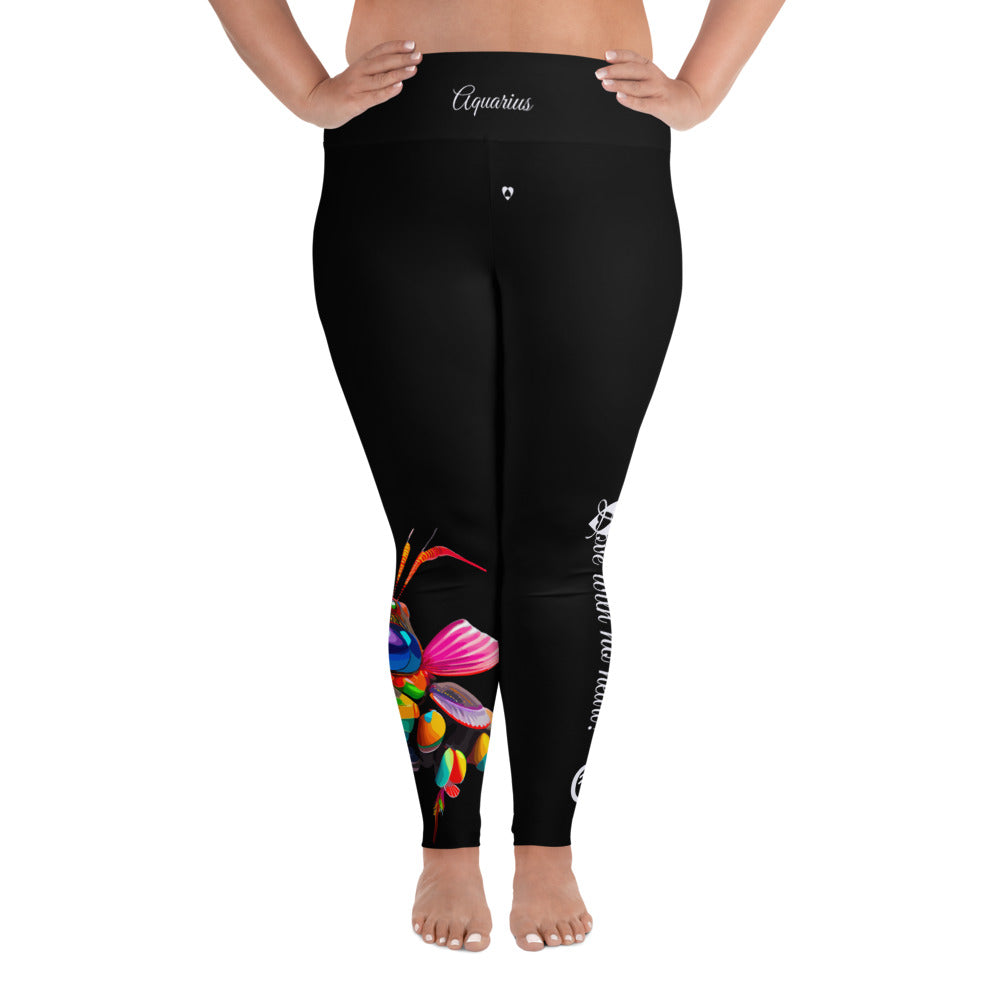 BLACK AQUARIUS PLUS SIZE LEGGINGS NINAH 5