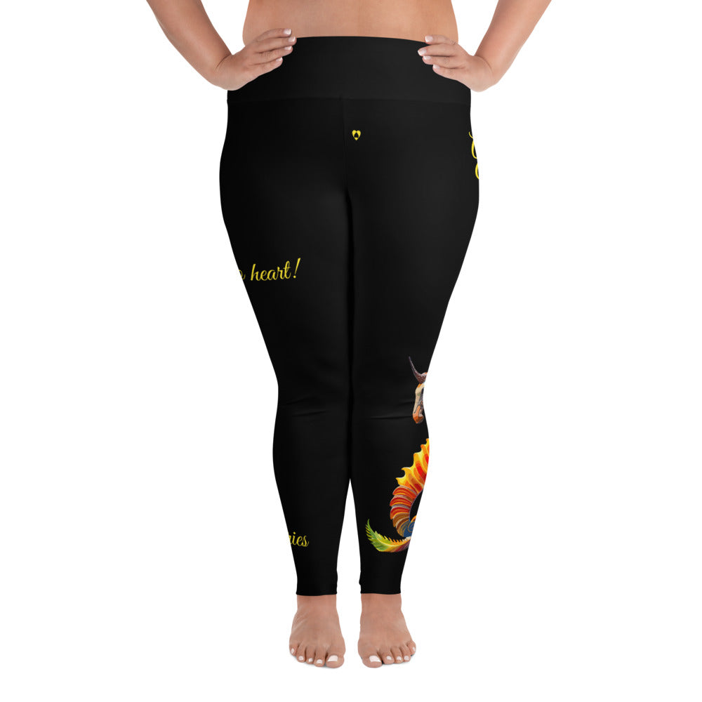 BLACK ARIES PLUS SIZE LEGGINGS NINAH 5