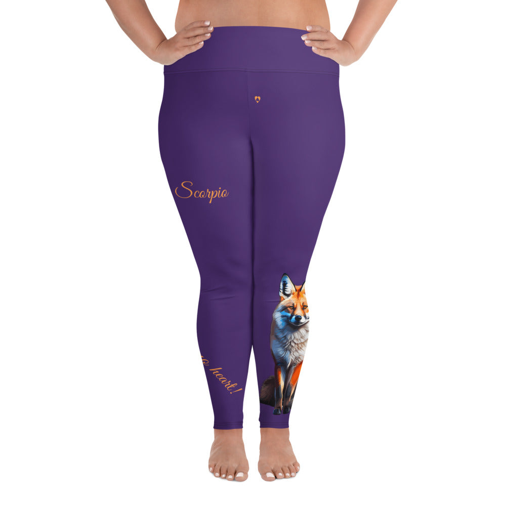 PURPLE SCORPIO PLUS SIZE LEGGINGS NINAH 5