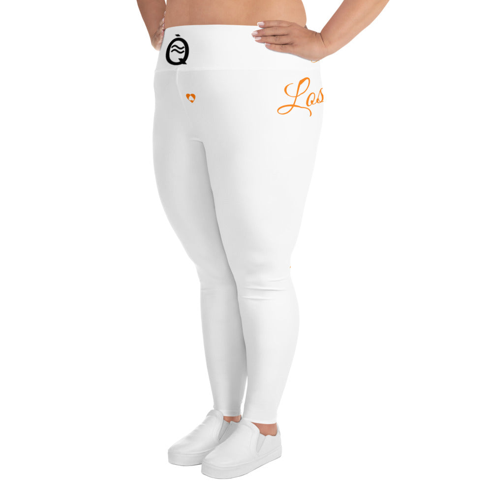 WHITE AQUARIUS PLUS SIZE LEGGINGS NINAH 1