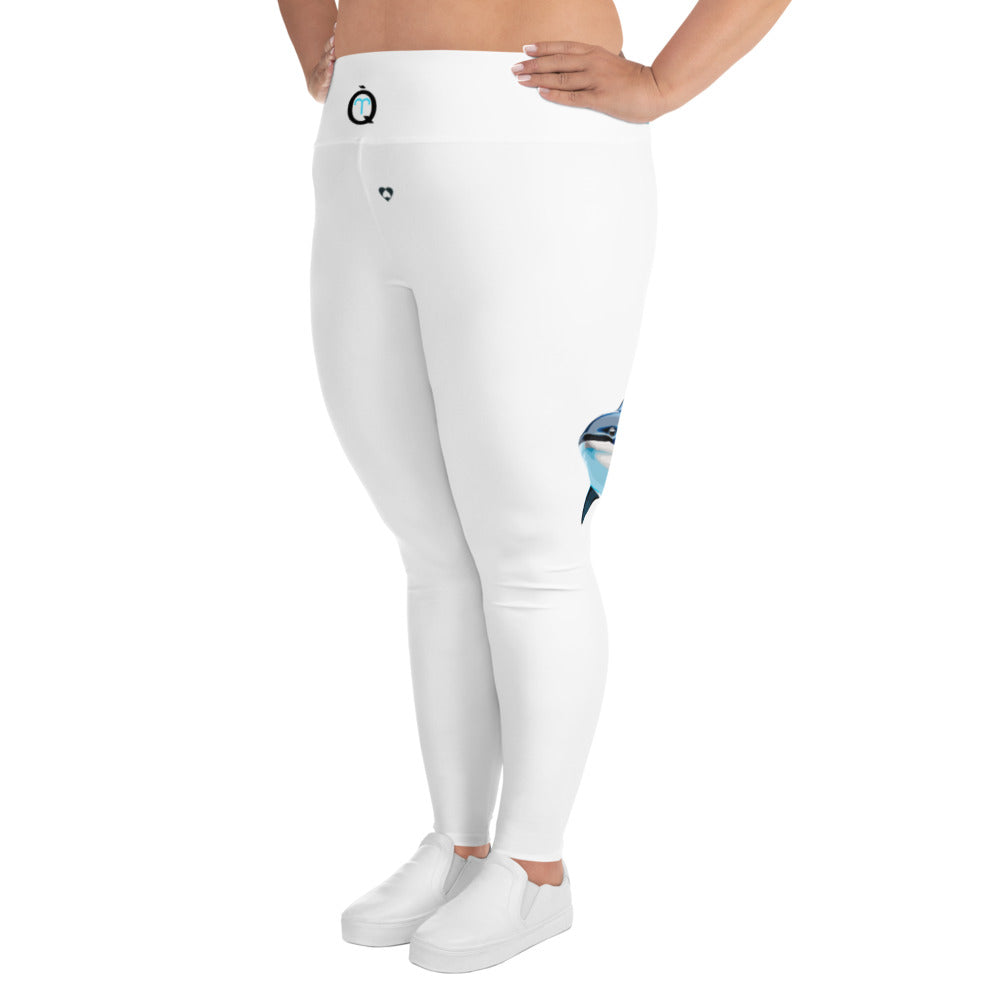 WHITE ARIES PLUS SIZE LEGGINGS NINAH 3