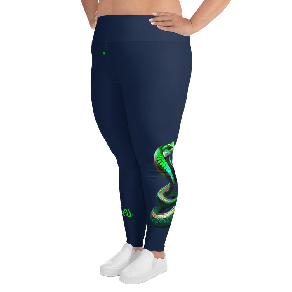 NAVY ARIES PLUS SIZE LEGGINGS NINAH 4