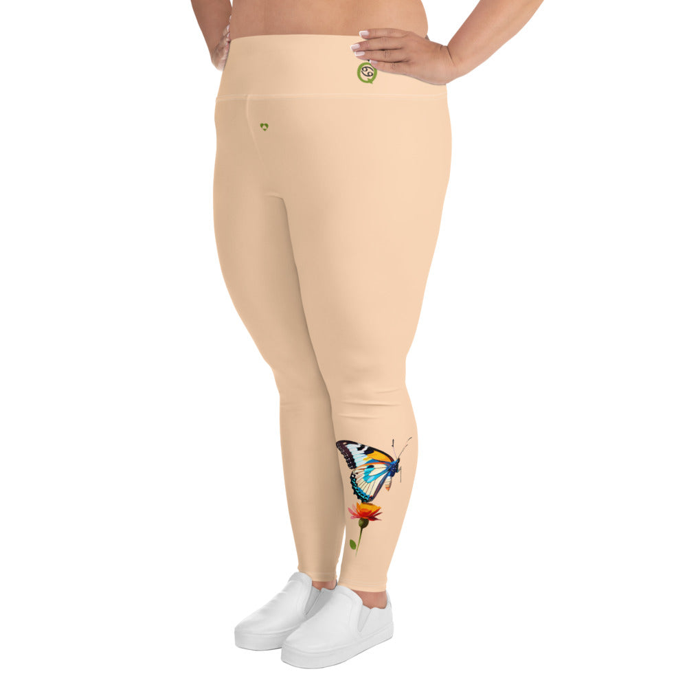 SANDY BEACH CANCER PLUS SIZE LEGGINGS NINAH 1