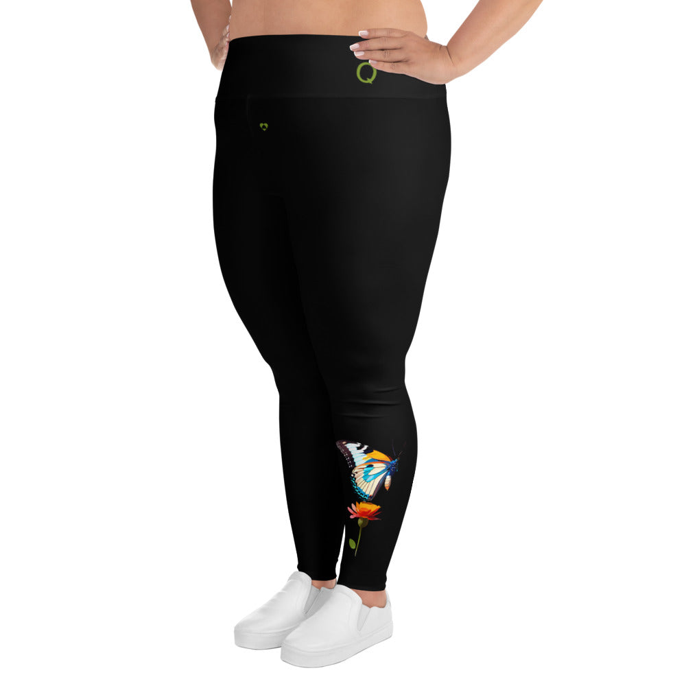 BLACK CANCER PLUS SIZE LEGGINGS NINAH 1