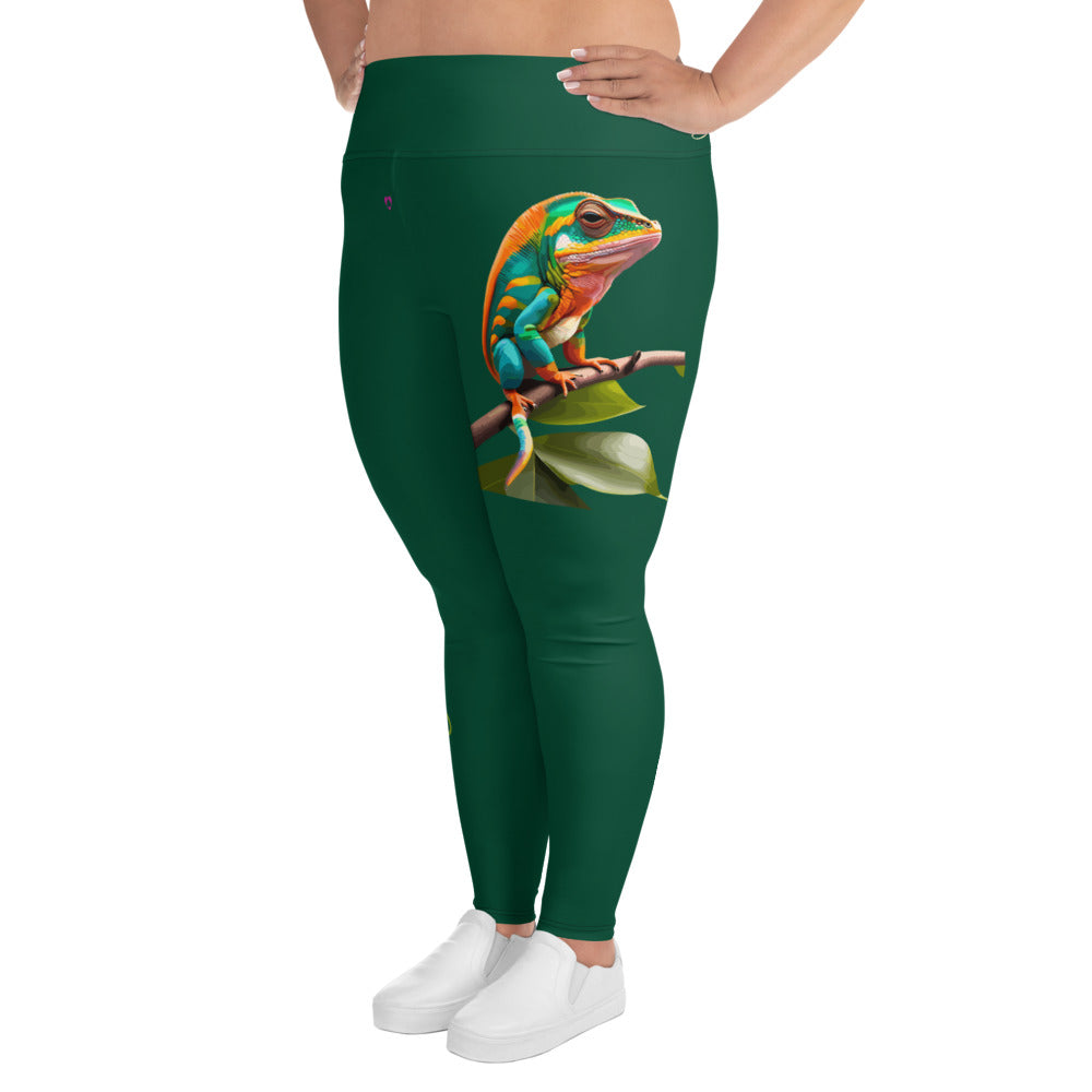 BRITISH RACING GREEN CANCER PLUS SIZE LEGGINGS NINAH 3