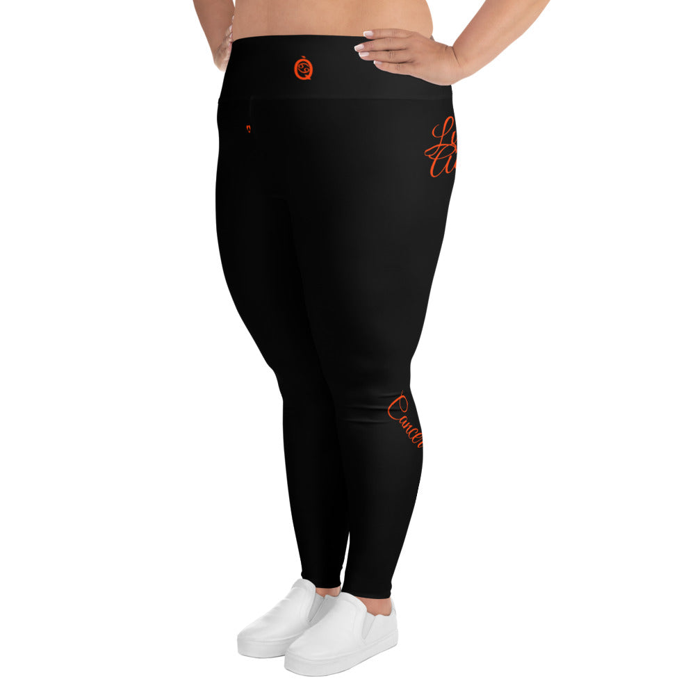 BLACK CANCER PLUS SIZE LEGGINGS NINAH 4