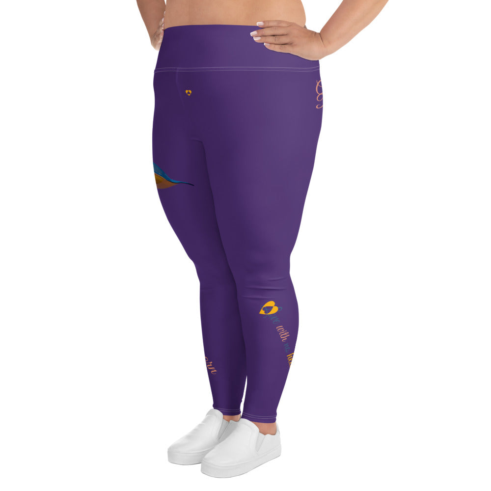 PURPLE CAPRICORN PLUS SIZE LEGGINGS NINAH 3