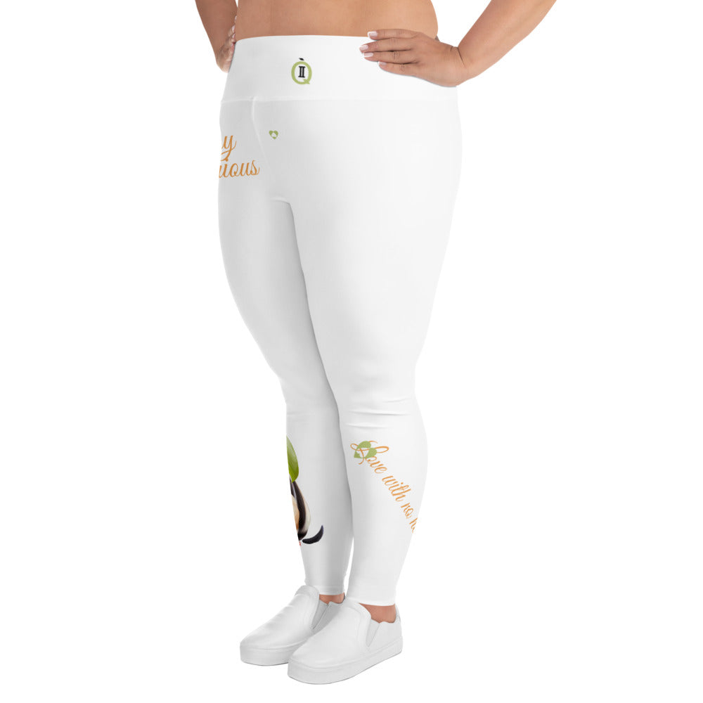 WHITE GEMINI PLUS SIZE LEGGINGS NINAH 2