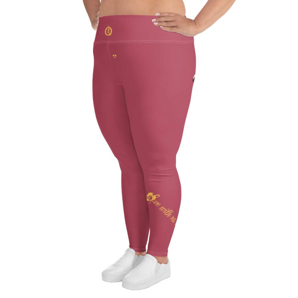 HIPPIE PINK GEMINI PLUS SIZE LEGGINGS NINAH 4