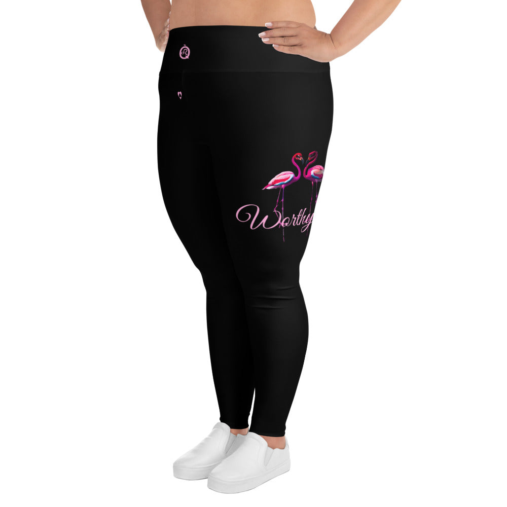 BLACK LEO PLUS SIZE LEGGINGS NINAH 3