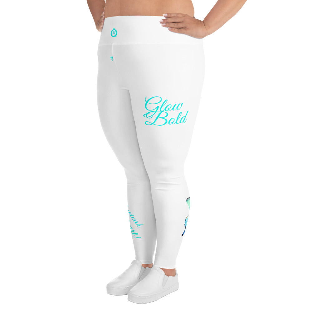 WHITE LEO PLUS SIZE LEGGINGS NINAH 4