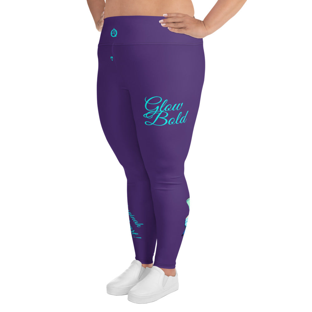 PURPLE LEO PLUS SIZE LEGGINGS NINAH 4