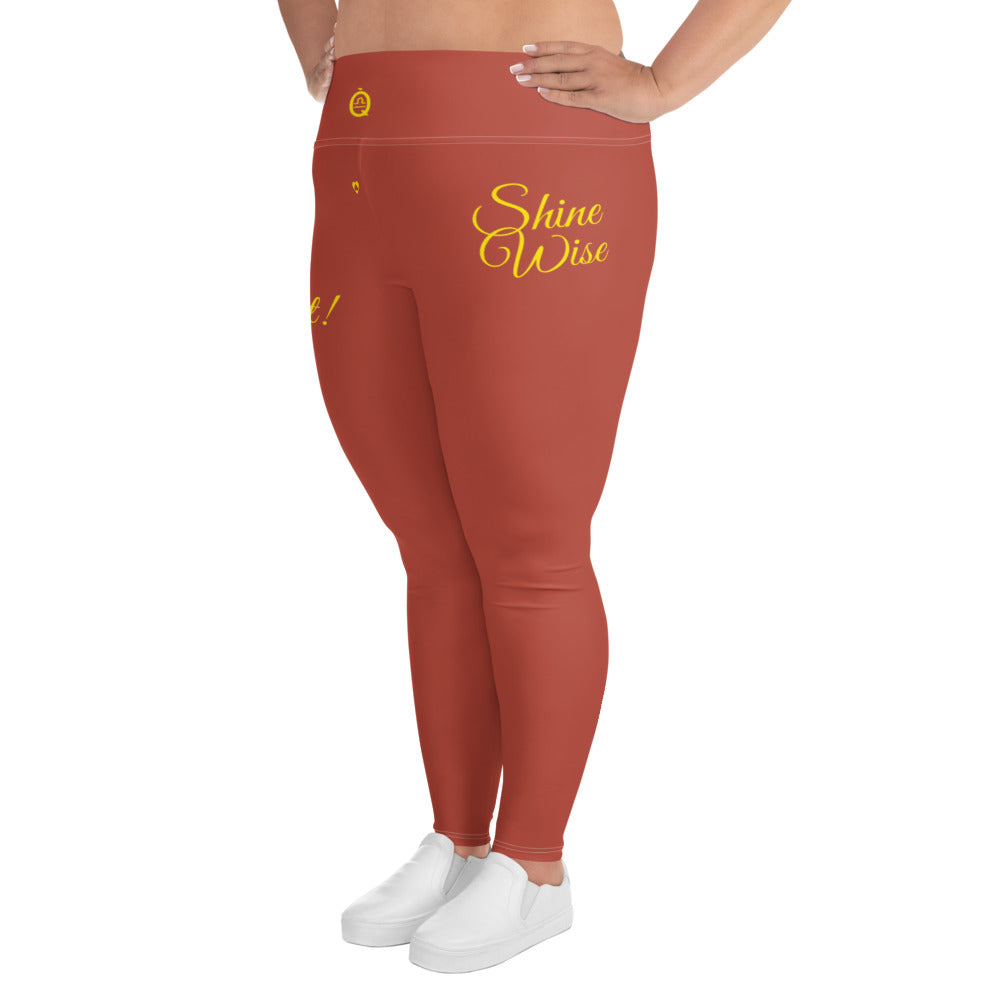 MEDIUM CARMINE LIBRA PLUS SIZE LEGGINGS NINAH 2