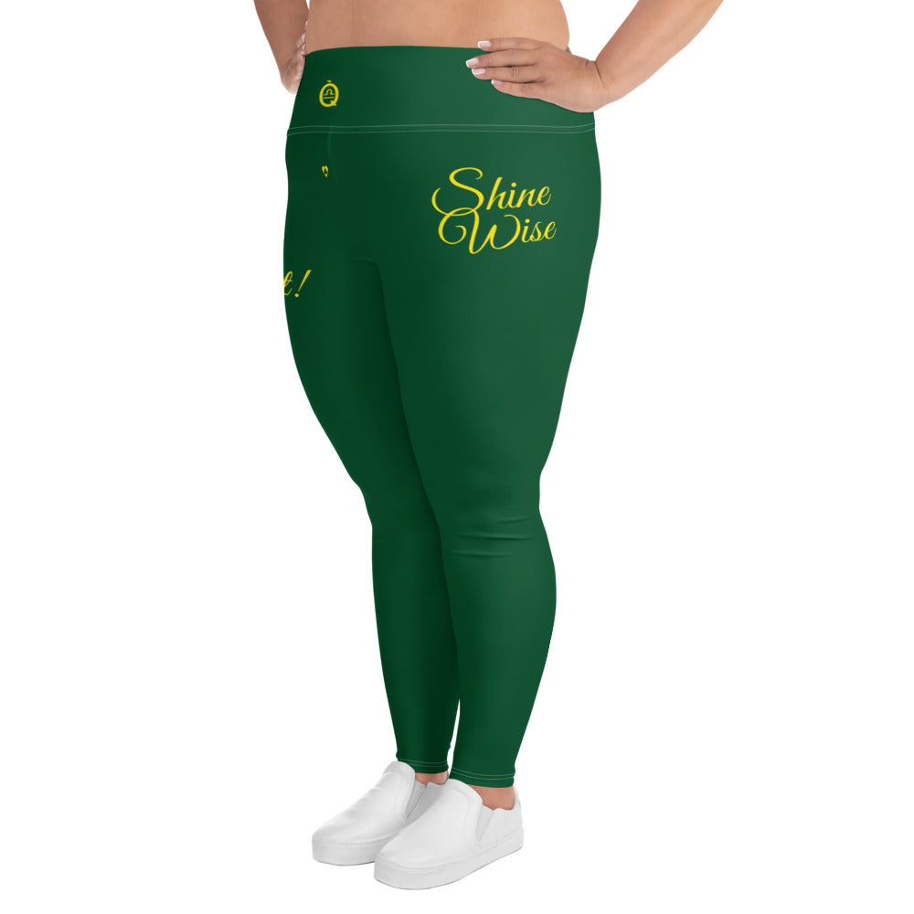 FOREST GREEN LIBRA PLUS SIZE LEGGINGS NINAH 2