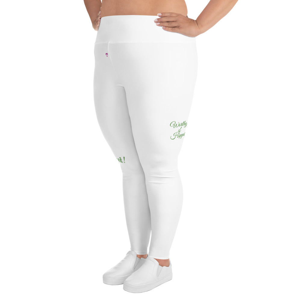 WHITE LIBRA PLUS SIZE LEGGINGS NINAH 3