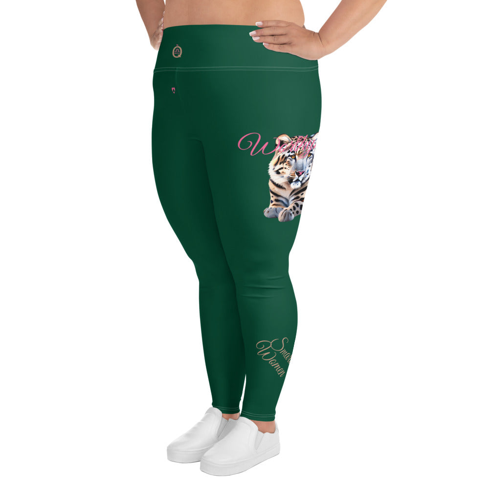 BRITISH RACING GREEN LIBRA PLUS SIZE LEGGINGS NINAH 4