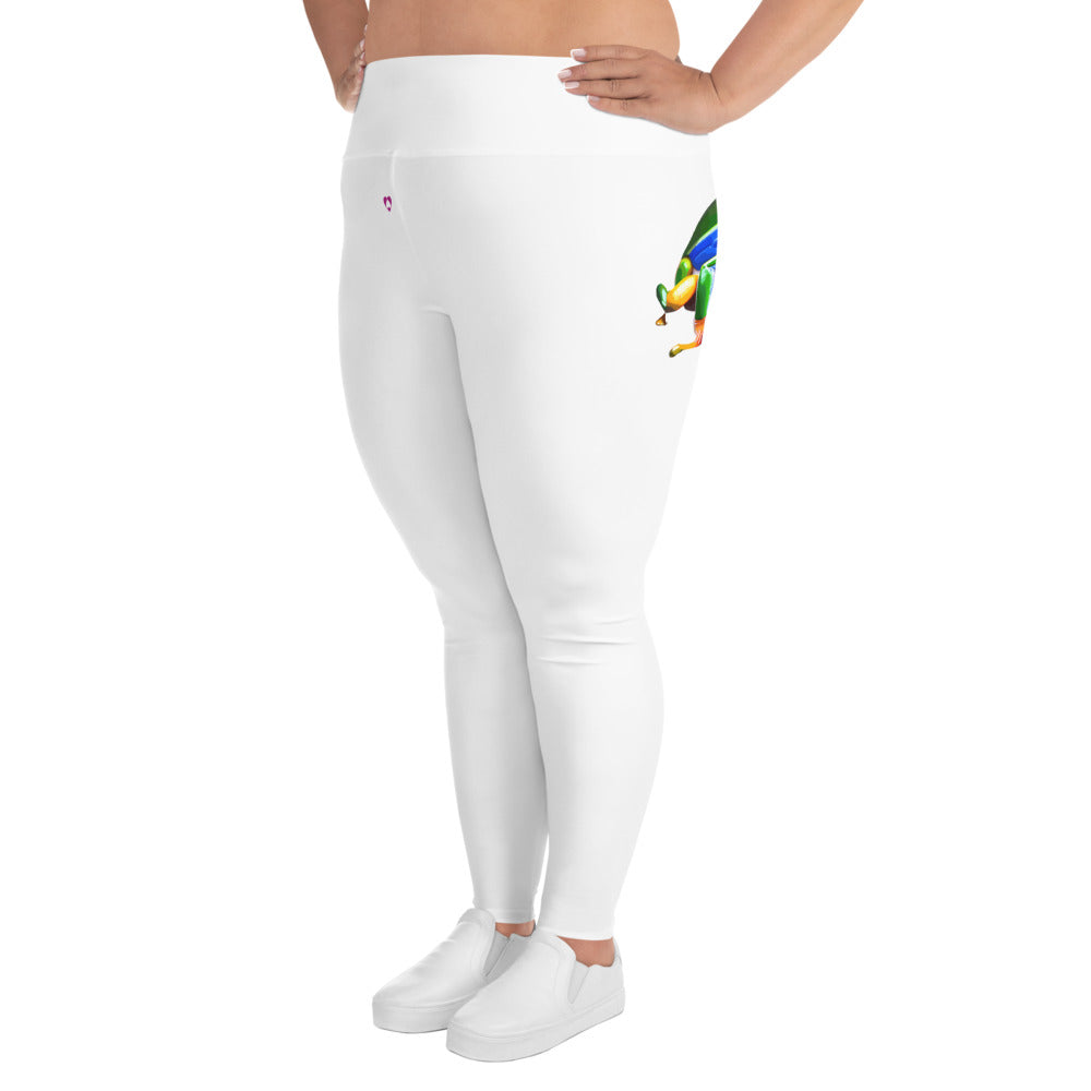 WHITE SCORPIO PLUS SIZE LEGGINGS NINAH 1