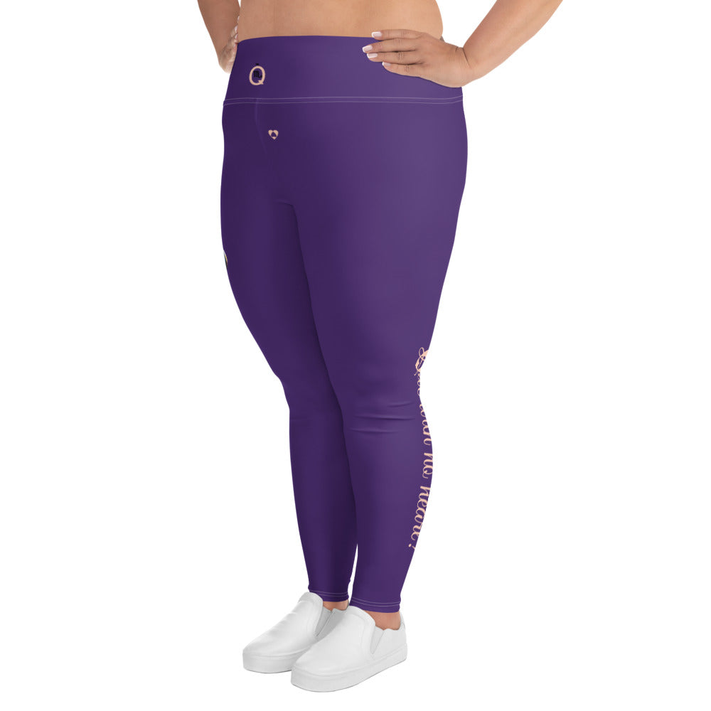 PURPLE SCORPIO PLUS SIZE LEGGINGS NINAH 2