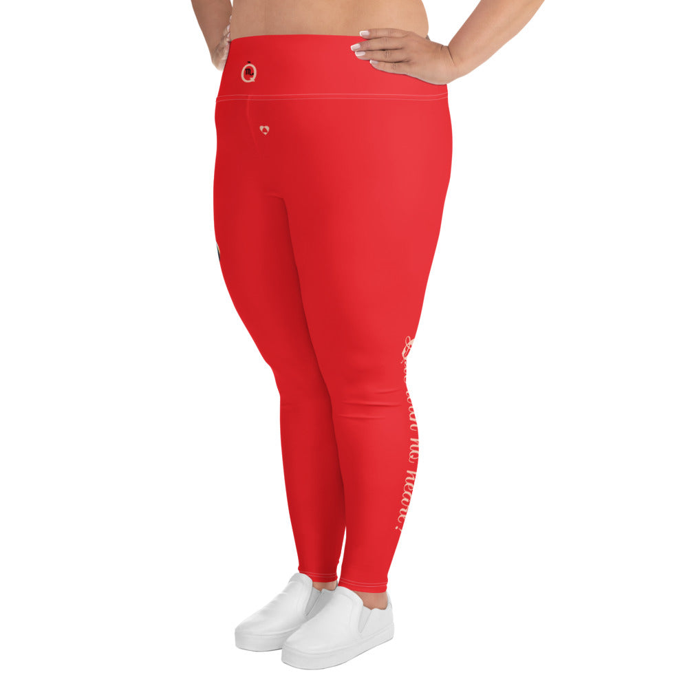 RED SCORPIO PLUS SIZE LEGGINGS NINAH 2