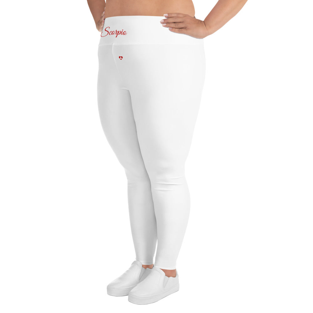 WHITE SCORPIO PLUS SIZE LEGGINGS NINAH 4