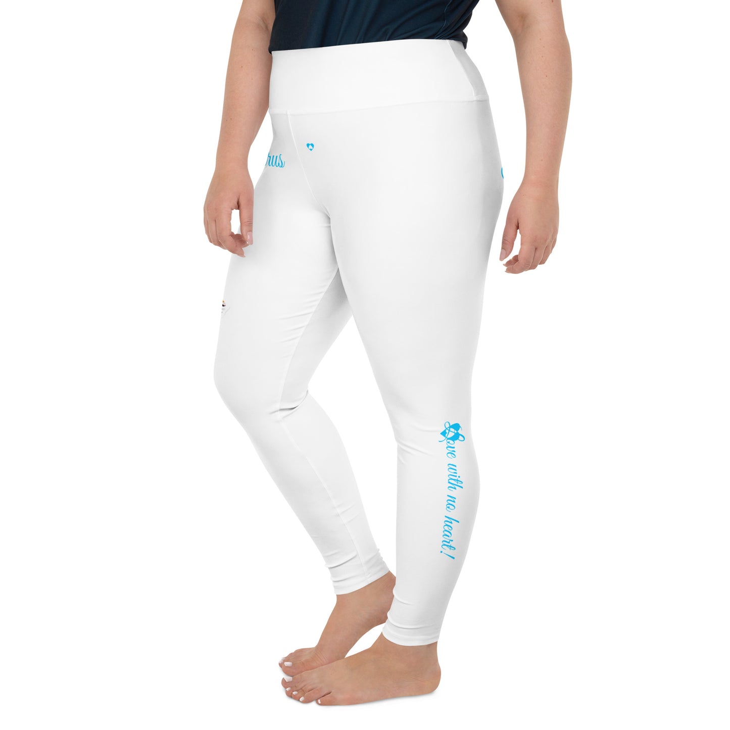 WHITE TAURUS PLUS SIZE LEGGINGS NINAH 2