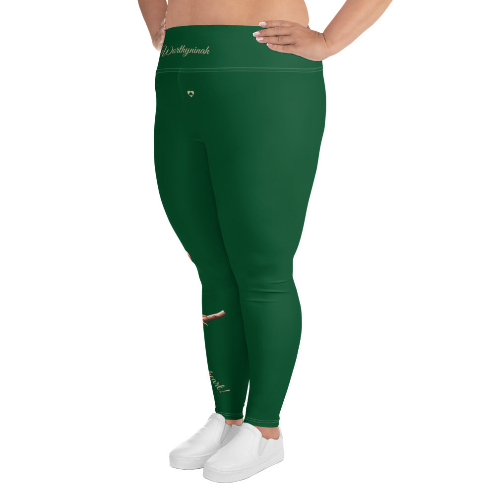 FOREST GREEN TAURUS PLUS SIZE LEGGINGS NINAH 3