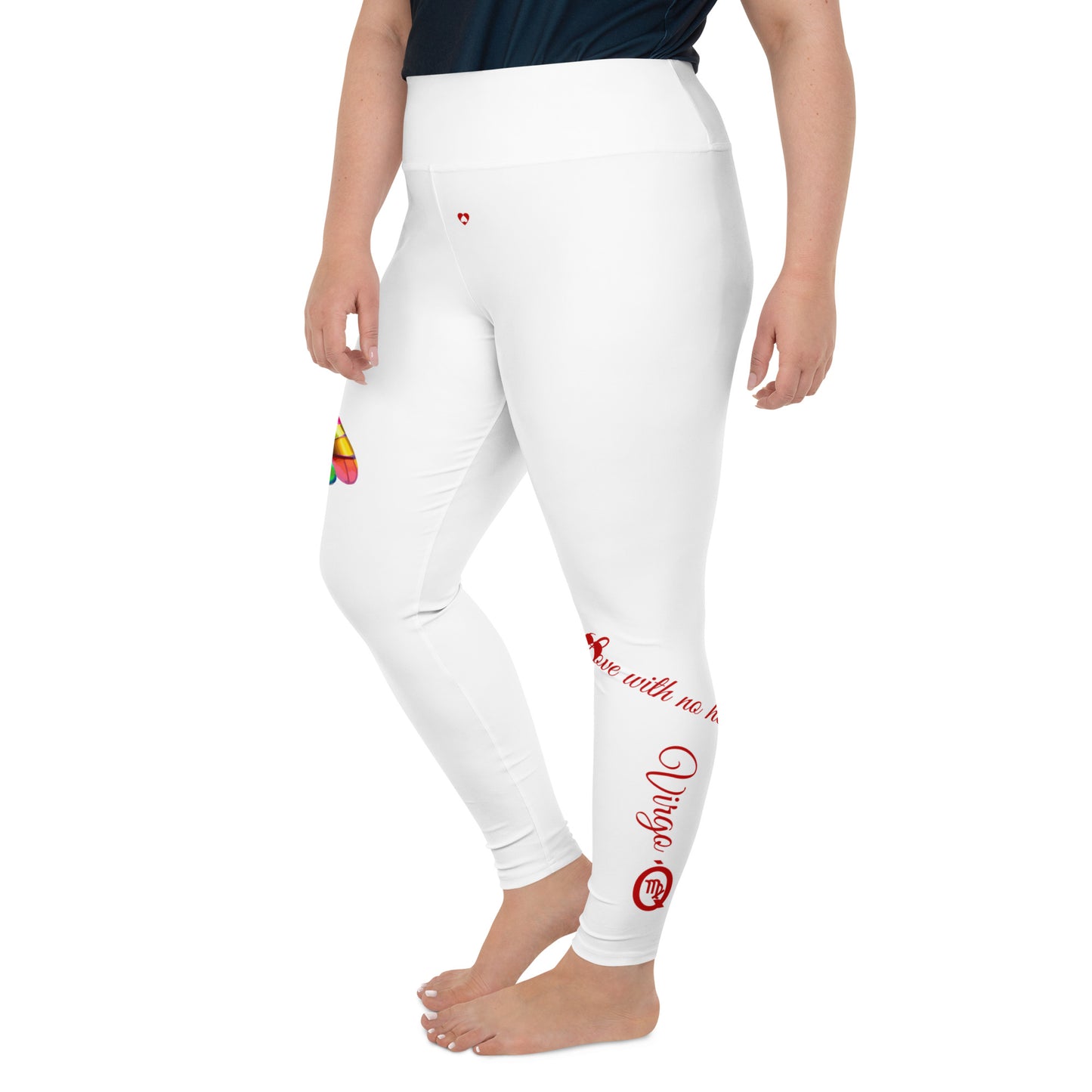 WHITE VIRGO PLUS SIZE LEGGINGS NINAH 2