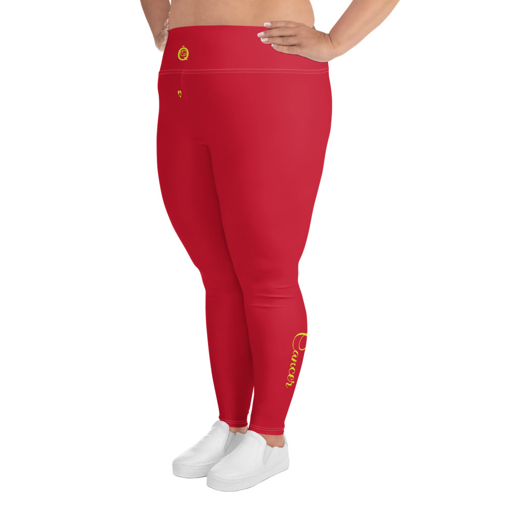 RED CANCER PLUS SIZE LEGGINGS NINAH 5