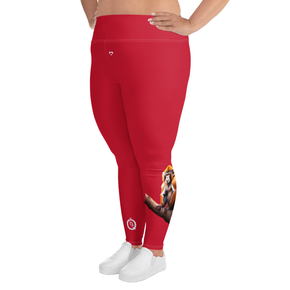 RED CAPRICORN PLUS SIZE LEGGINGS NINAH 5