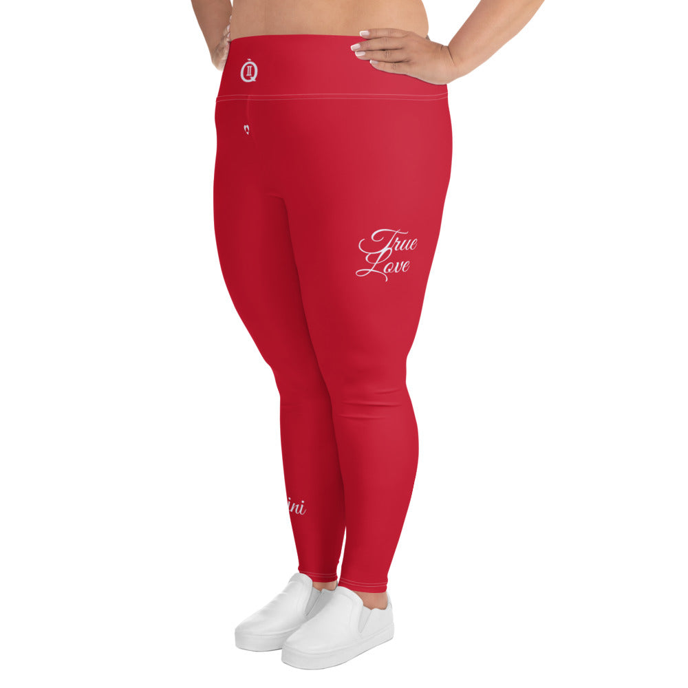 RED GEMINI PLUS SIZE LEGGINGS NINAH 5