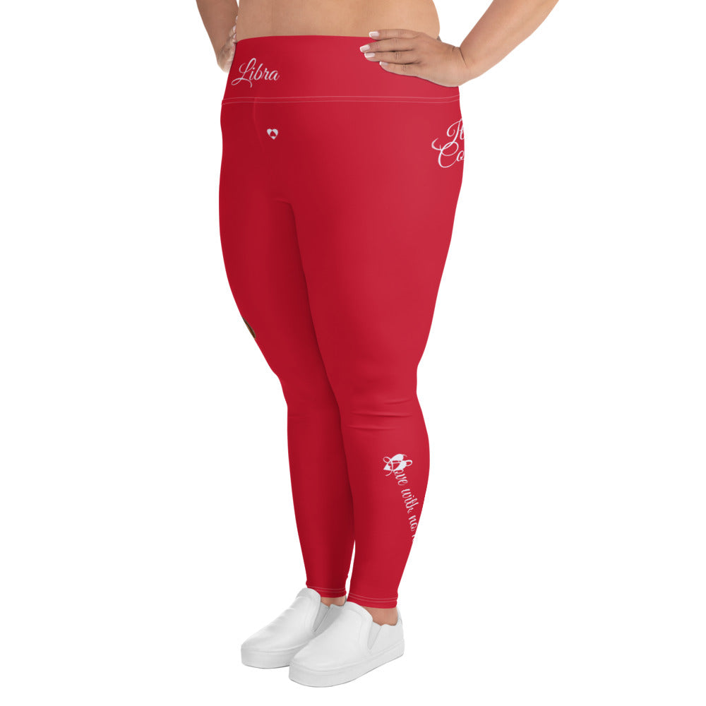 RED LIBRA PLUS SIZE LEGGINGS NINAH 5