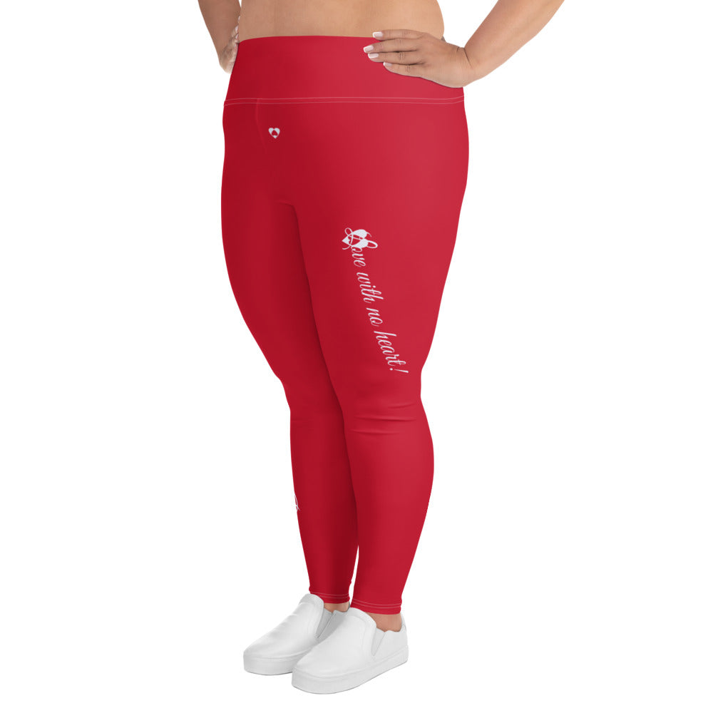 RED PISCES PLUS SIZE LEGGINGS NINAH 5