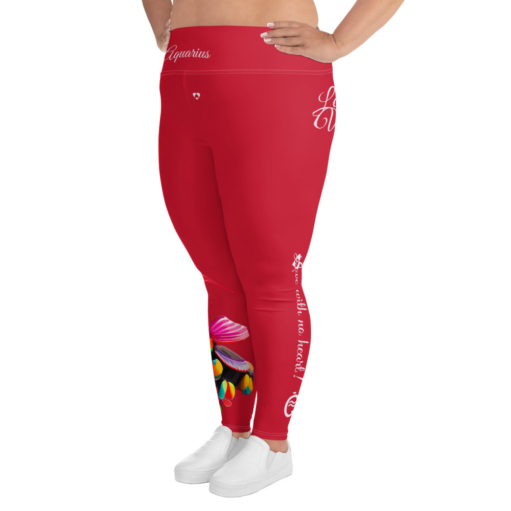 RED AQUARIUS PLUS SIZE LEGGINGS NINAH 5