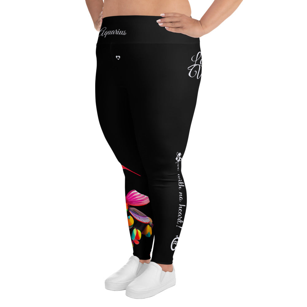 BLACK AQUARIUS PLUS SIZE LEGGINGS NINAH 5