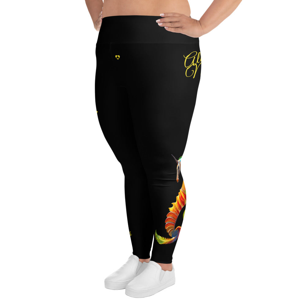 BLACK ARIES PLUS SIZE LEGGINGS NINAH 5