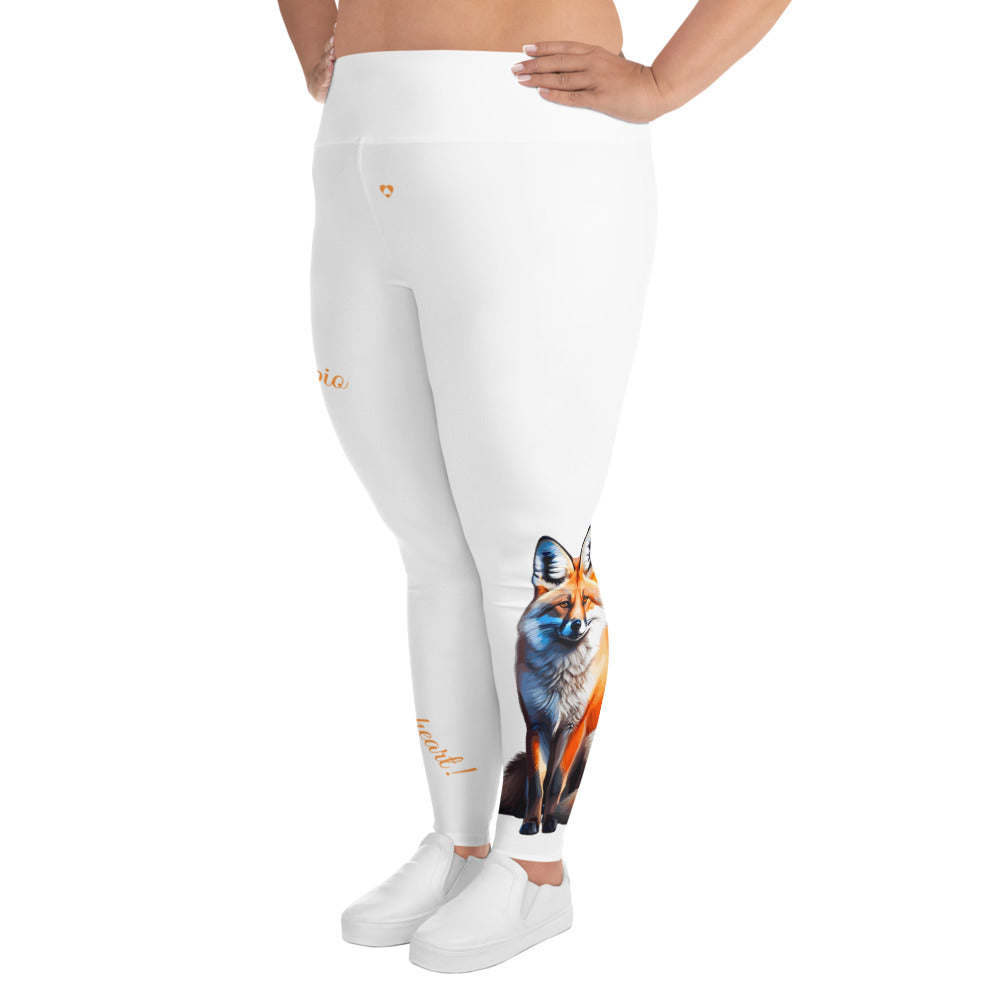 WHITE SCORPIO PLUS SIZE LEGGINGS NINAH 5