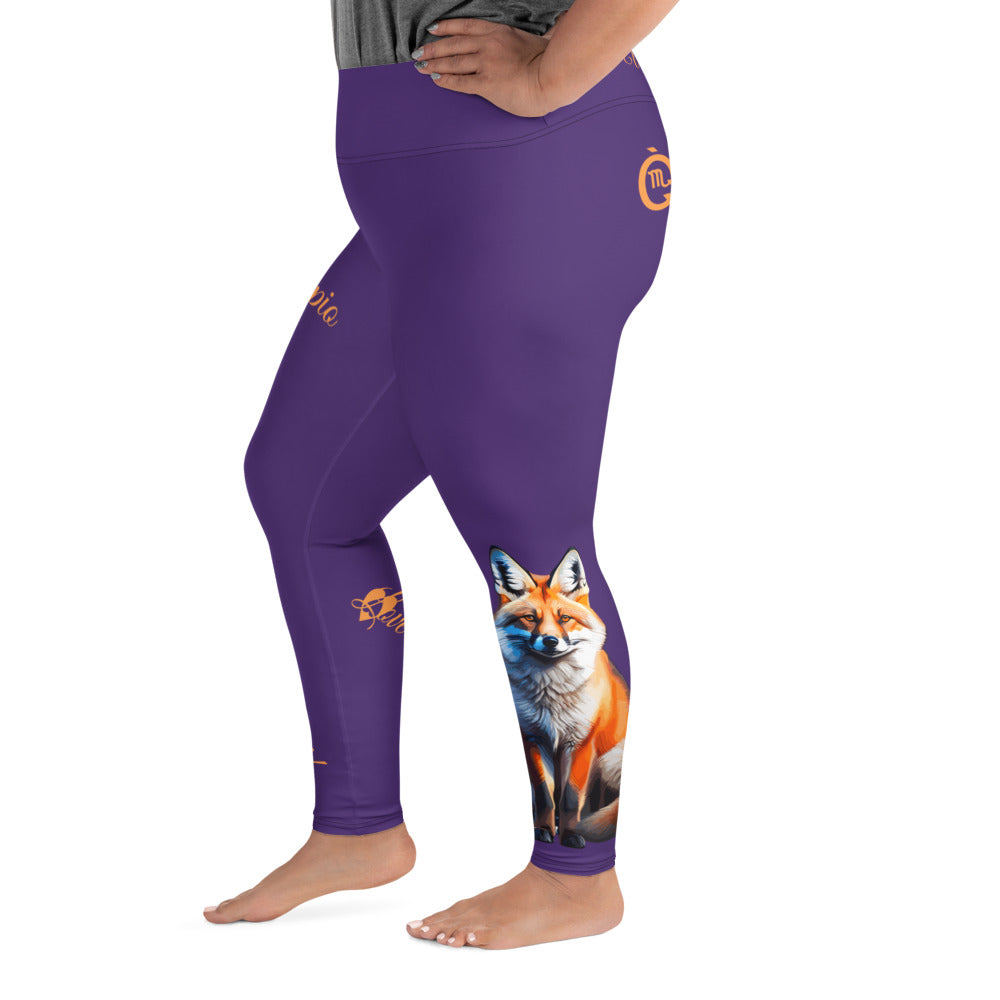 PURPLE SCORPIO PLUS SIZE LEGGINGS NINAH 5